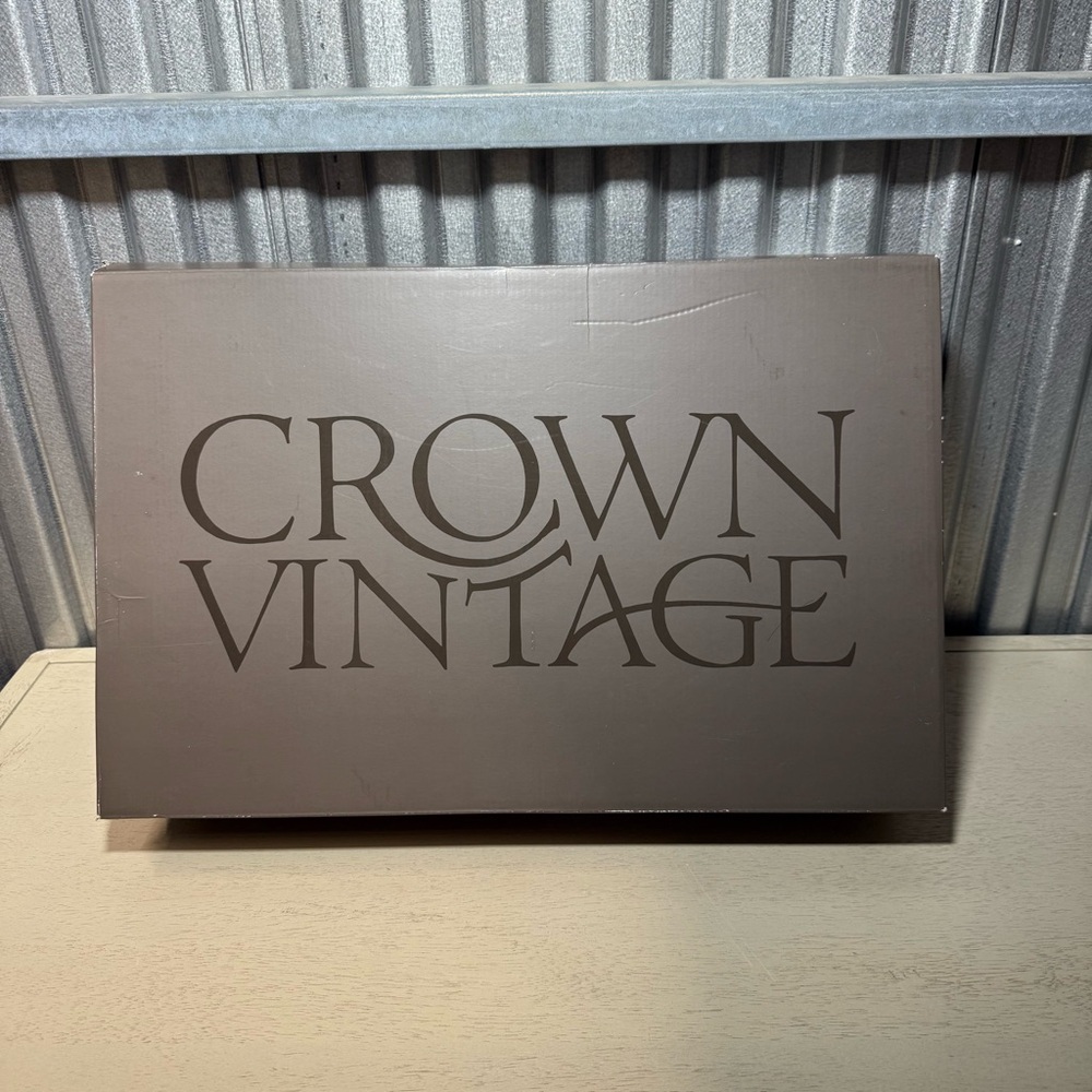 Crown Vintage Women's 8.5 White Leather Western Embroidered Cowboy Boots in Box - Picture 12 of 12